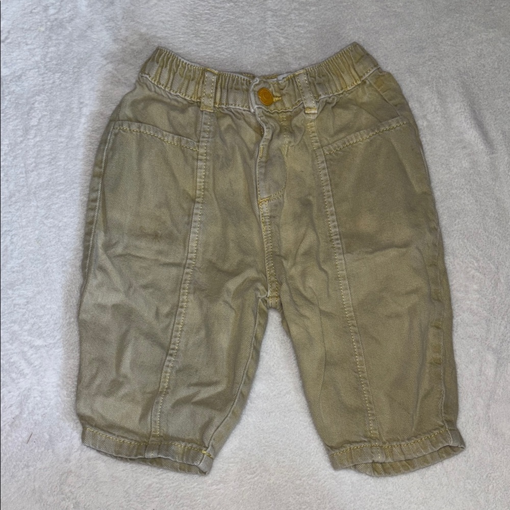 zara tan pants 9-12 month bottoms